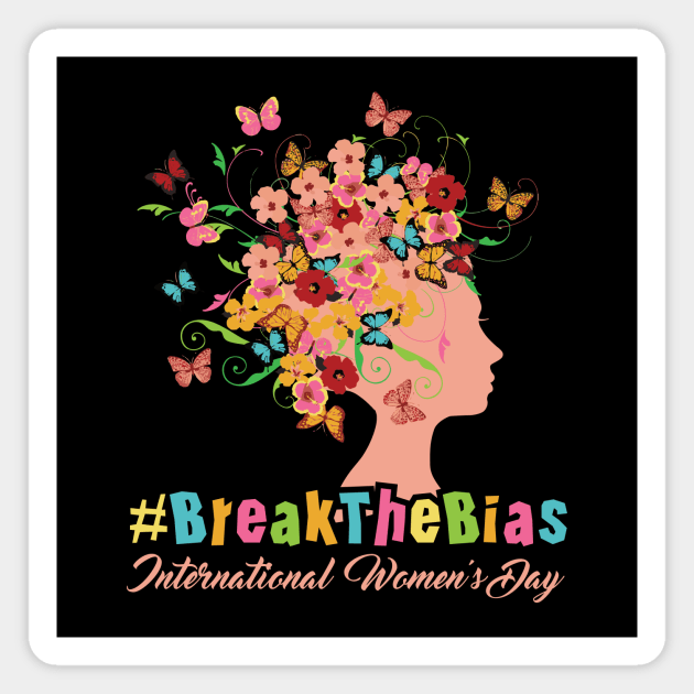 International Women's Day - Break The Bias Magnet by jodotodesign